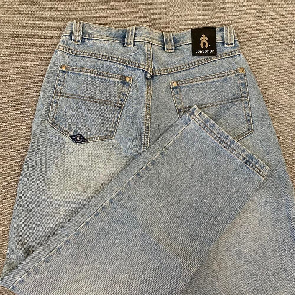 Y2K 90s Cowboy up Faded Denim Jeans
